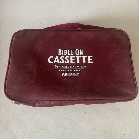 Bible On Cassette New King James Version 48 Audio Tapes w/ Case COMPLETE! NKJV - Picture 1 of 10